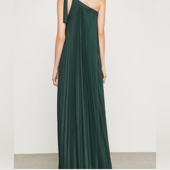 BCBG MAXAZRIA Abee Alpine Green Grecian Pleated Gown - Picture 2 of 5